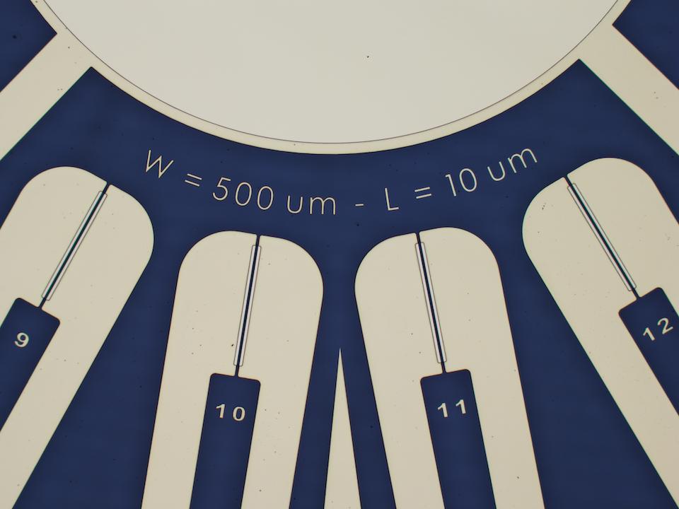 OECT, W = VAR, L = 10 um