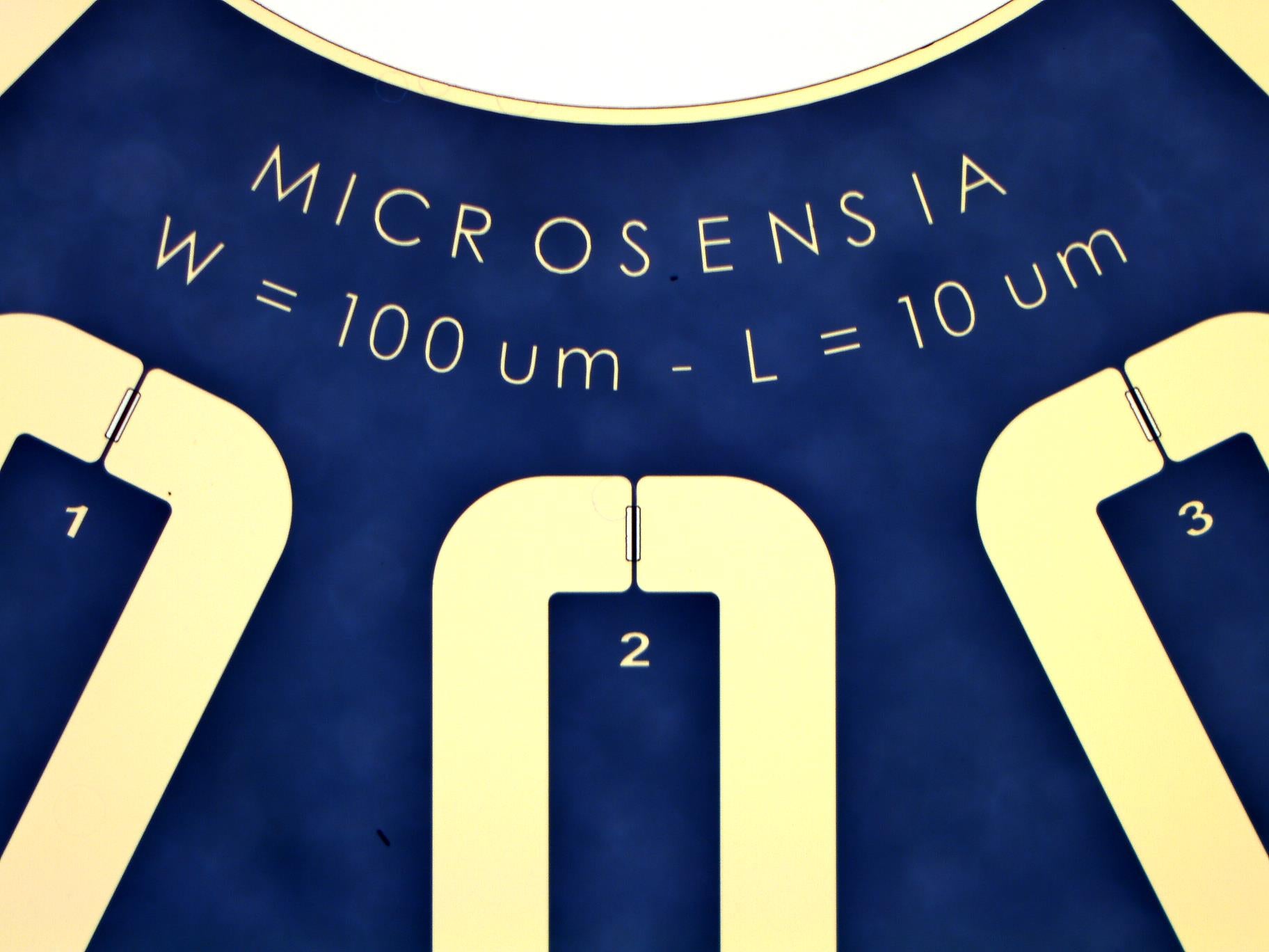 Patternable OECT – Fixed W / Fixed L - 100/10um