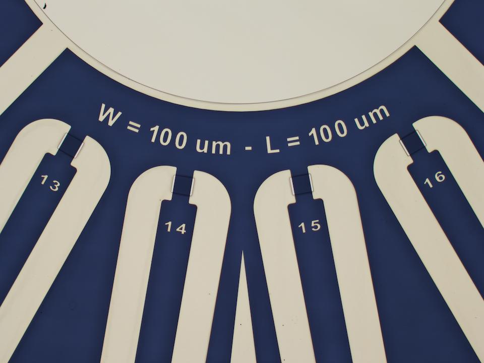OECT, W = 100 um, L = VAR
