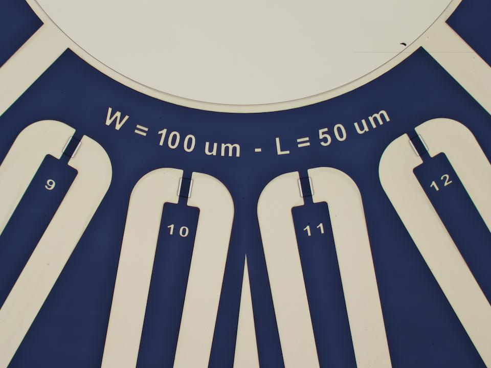 OECT, W = 100 um, L = VAR